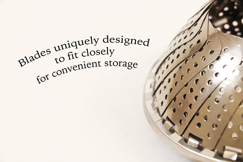 ExcelSteel Foldable Vegetable Steamer, Stainless Steel - Image 2